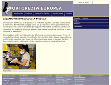 Tablet Screenshot of ortopediaeuropea.com